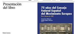 Madrid: presentación de '75 años del Consejo Federal Español del Movimiento Europeo'
