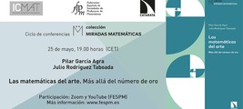 Conferencia: Las matemáticas del arte. Más allá del número de oro