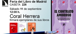 Feria del Libro de Madrid: Coral Herrera firmará ejemplares de sus libros
