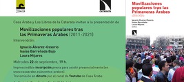 Madrid: presentación de 'Movilizaciones populares tras las Primaveras Árabes'
