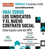 Arnedo: presentación de 'Los sindicatos y el nuevo contrato social'