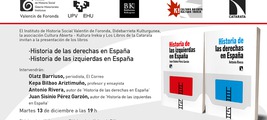 Bilbao: presentación de ‘Historia de las derechas en España’ e ‘Historia de las izquierdas en España’