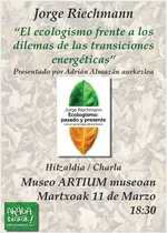 Vitoria-Gasteiz: presentación de 'Ecologismo: pasado y presente'