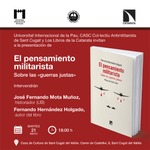 Sant Cugat del Vallès: presentación de 'El pensamiento militarista'