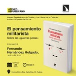 Tudela: presentación de 'El pensamiento militarista'