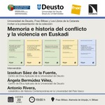 Bilbao: presentación de la colección 'Memoria e historia del conflicto y la violencia en Euskadi'