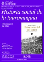 Madrid: presentación de ''Historia social del toreo'