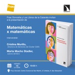 Donostia-San Sebastián: presentación de 'Matemáticas x matemáticas'