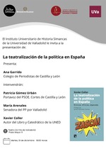 Valladolid: presentación de 'La teatralización de la política en España'